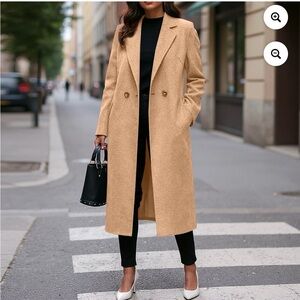 Stylish Tan Long Coat